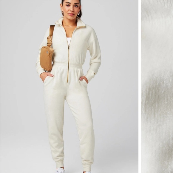 Fabletics Cozy Cord Zip Onesie - Picture 3 of 9
